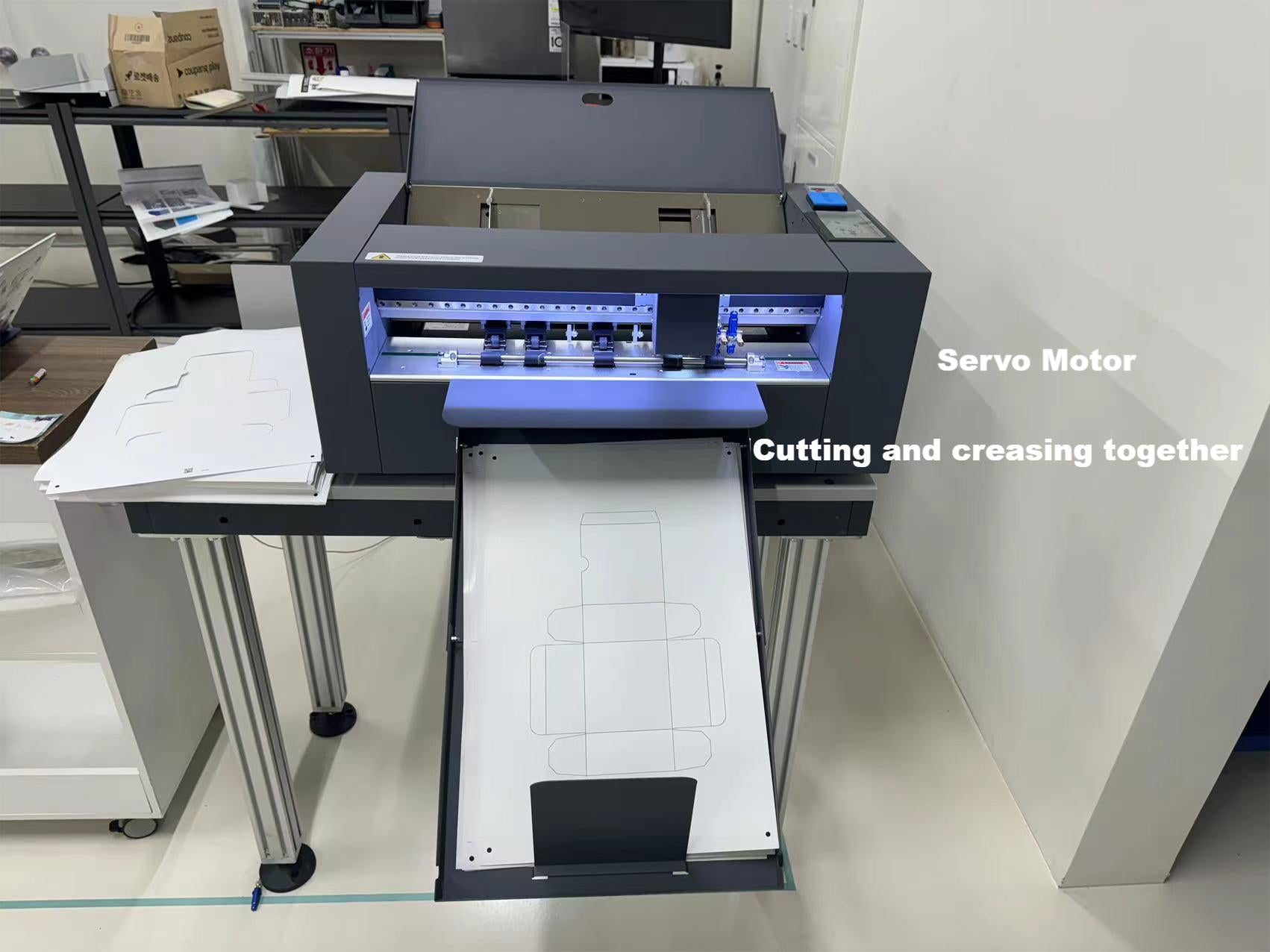 SF-350PRO CCD Sheet Cutter | Double Head Cutting & Creasing | Lumeilan